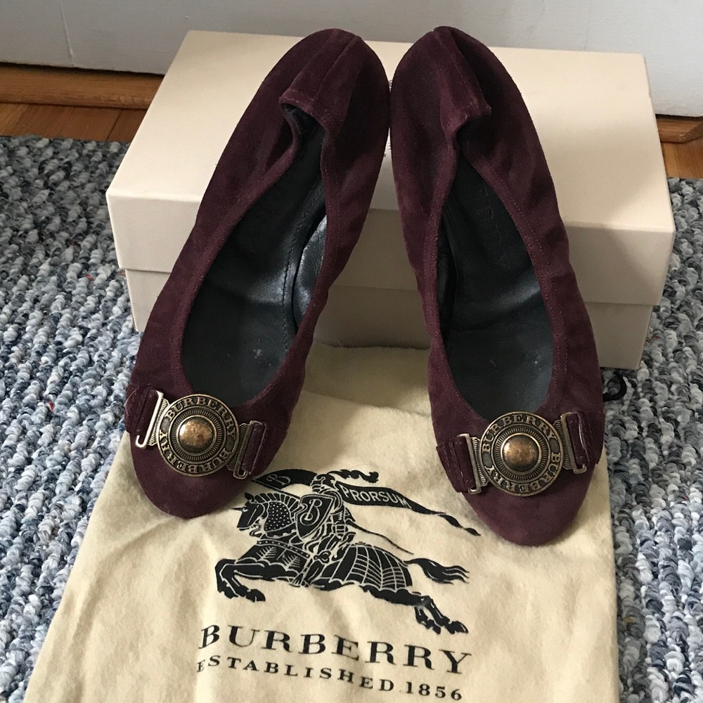 Burberry Plum Flats